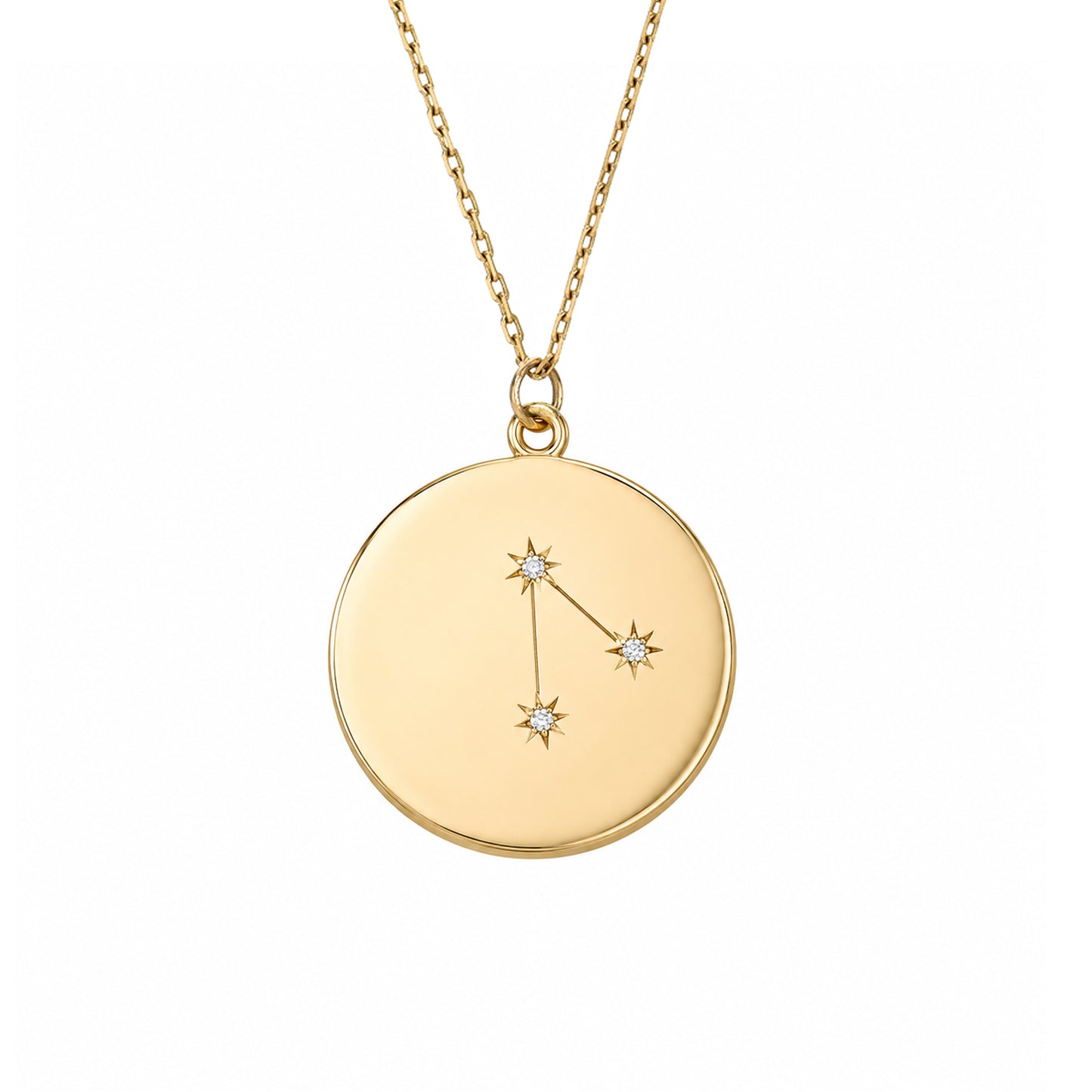 Zodiac Constellation Collection: Aries 14K Gold & Diamond Pendant Necklace