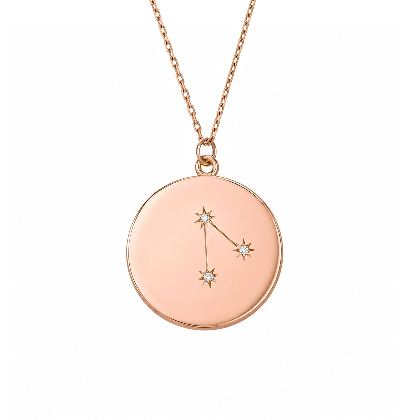 Zodiac Constellation Collection: Aries 14K Gold & Diamond Pendant Necklace
