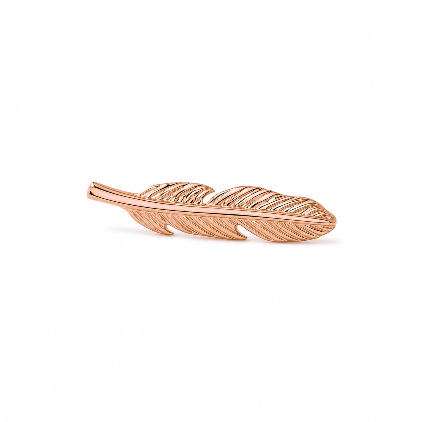 14K Gold XS Feather Stud Earring