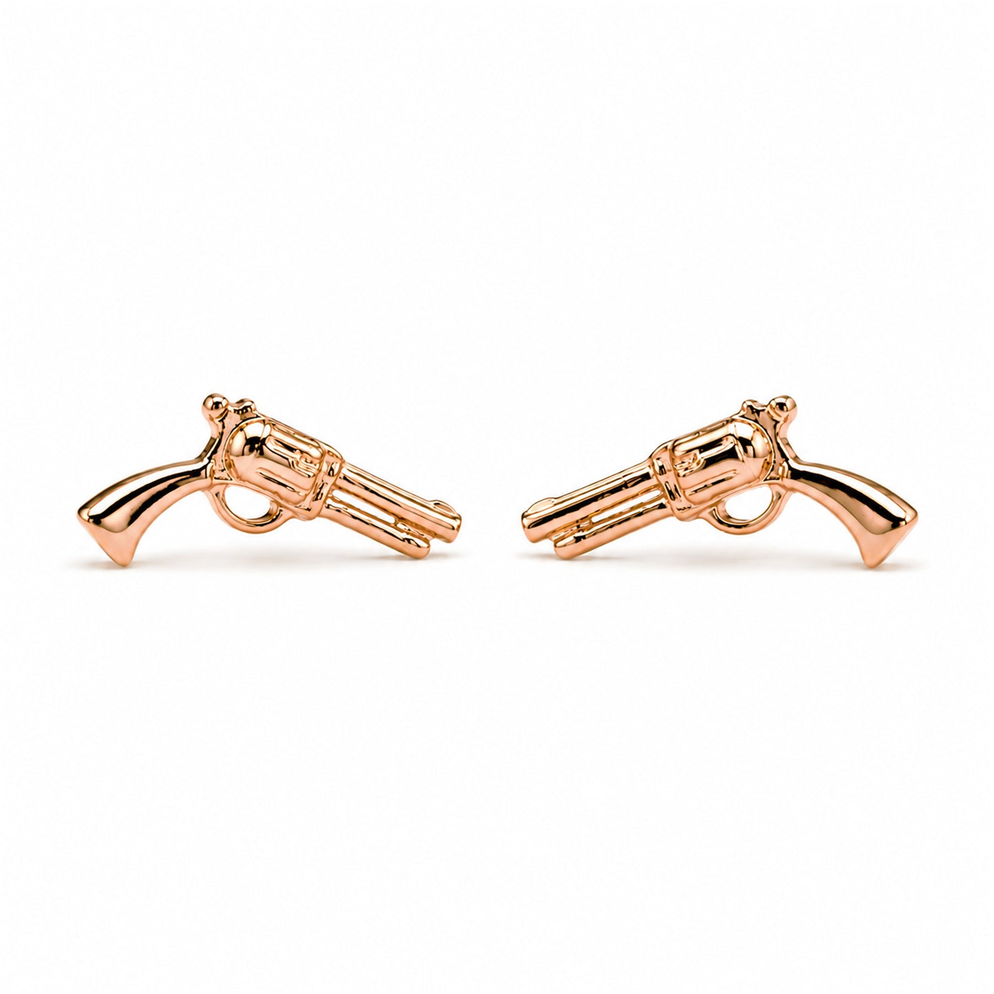 14K Gold Gun Stud Earrings
