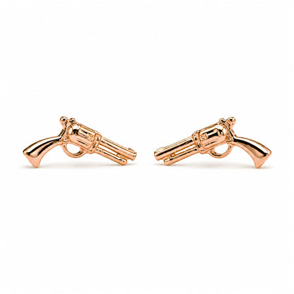 14K Gold Gun Stud Earrings