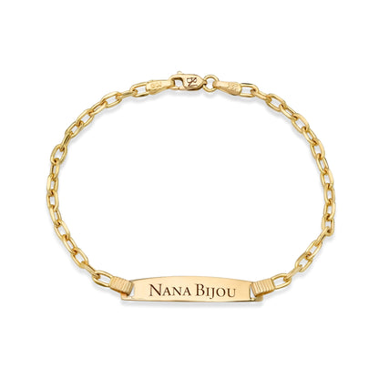 14K Gold Baby ID Bracelet
