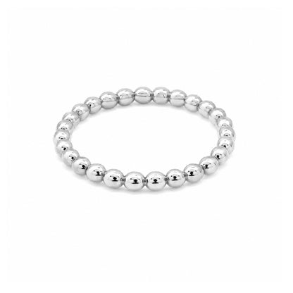 14K Gold Beaded Ball Band Eternity Ring