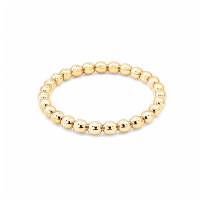 14K Gold Beaded Ball Band Eternity Ring
