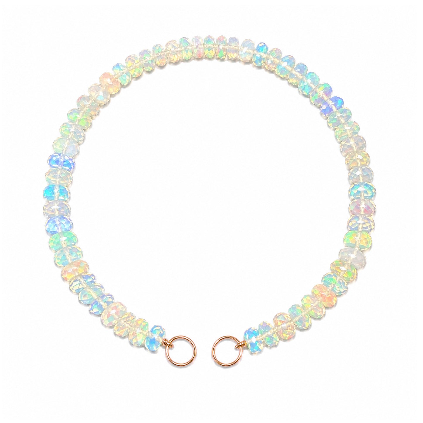 14K Gold Opal Beaded Bracelet