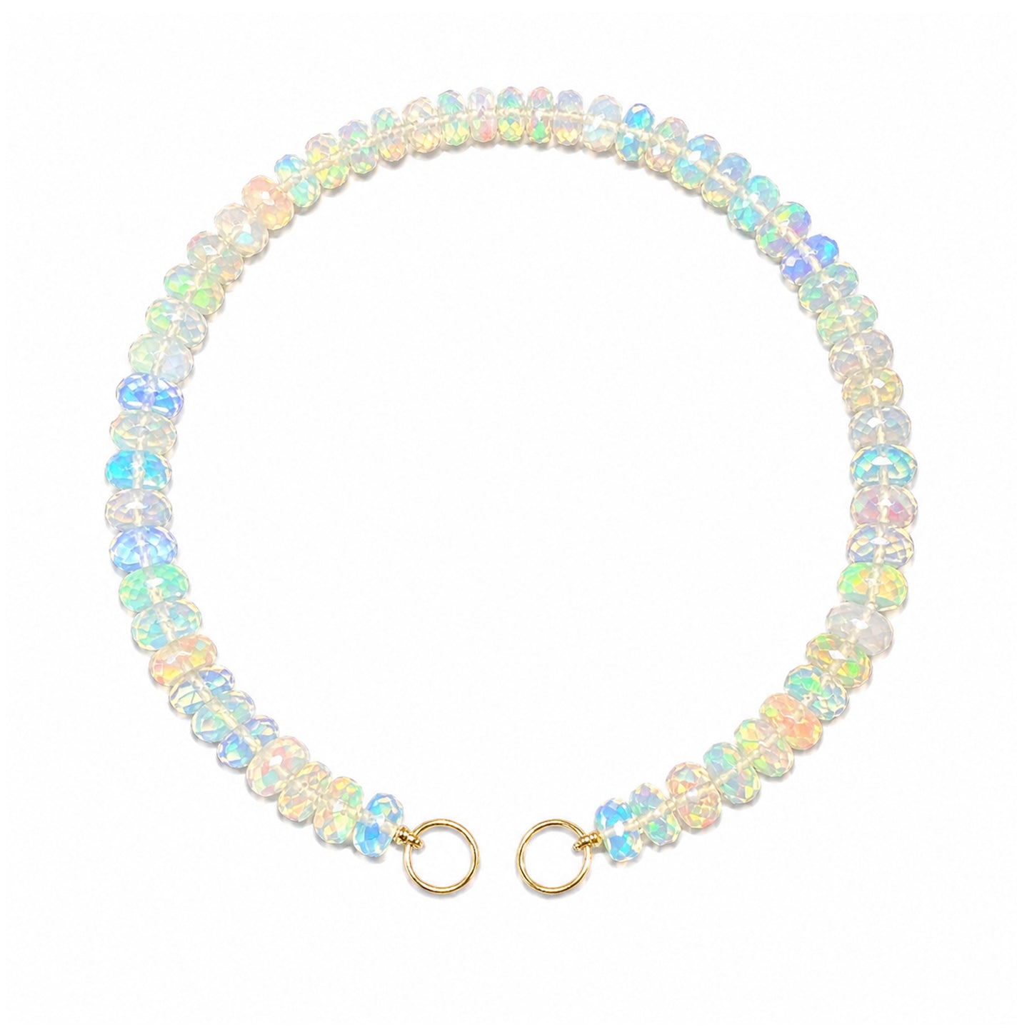 14K Gold Opal Beaded Bracelet