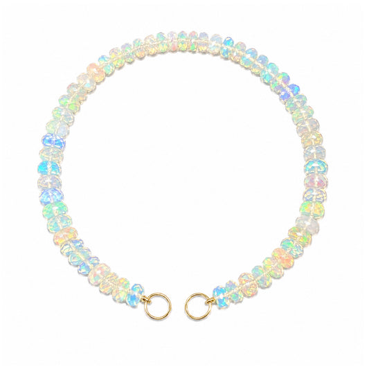 14K Gold Opal Beaded Bracelet