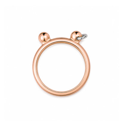 14K Gold Punk Bear Ring