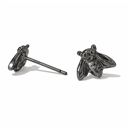14K Gold Bumblebee Stud Earrings