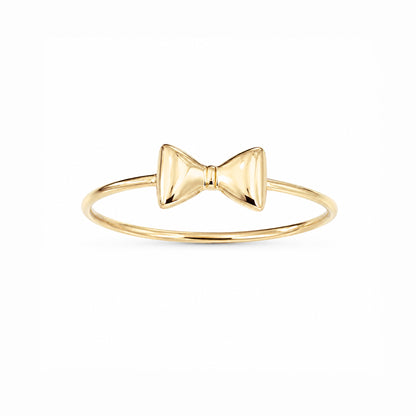 14K Gold Bowtie Ring