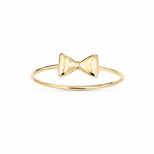 14K Gold Bowtie Ring