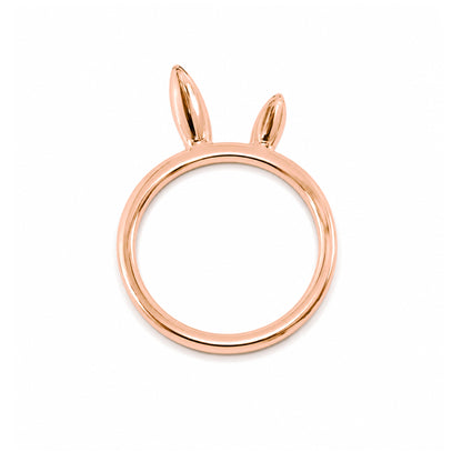 14K Gold Bunny Ring