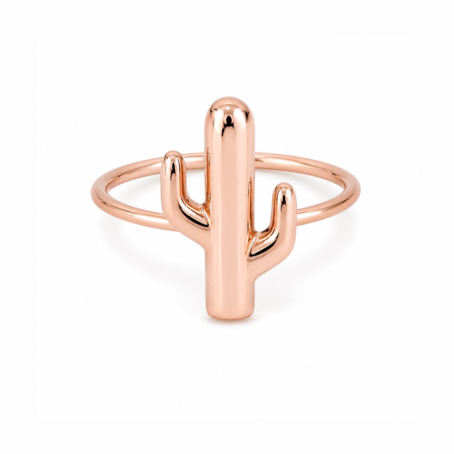 14K Gold Cactus Ring
