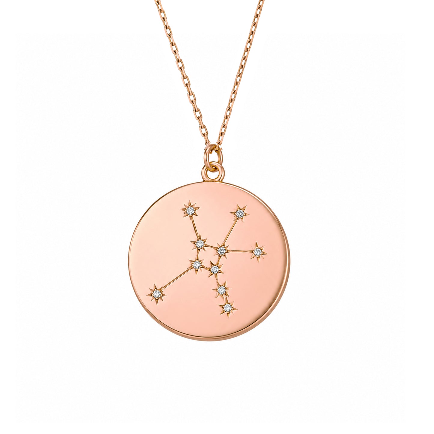 Zodiac Constellation Collection: Cancer 14K Gold & Diamond Pendant Necklace