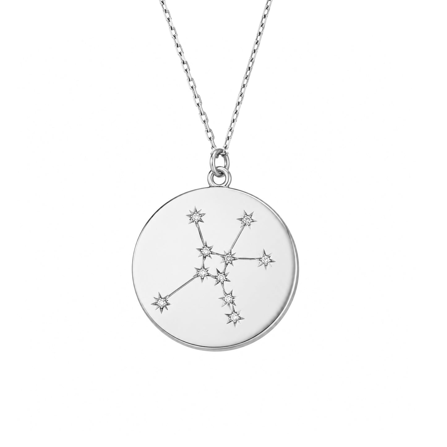 Zodiac Constellation Collection: Cancer 14K Gold & Diamond Pendant Necklace