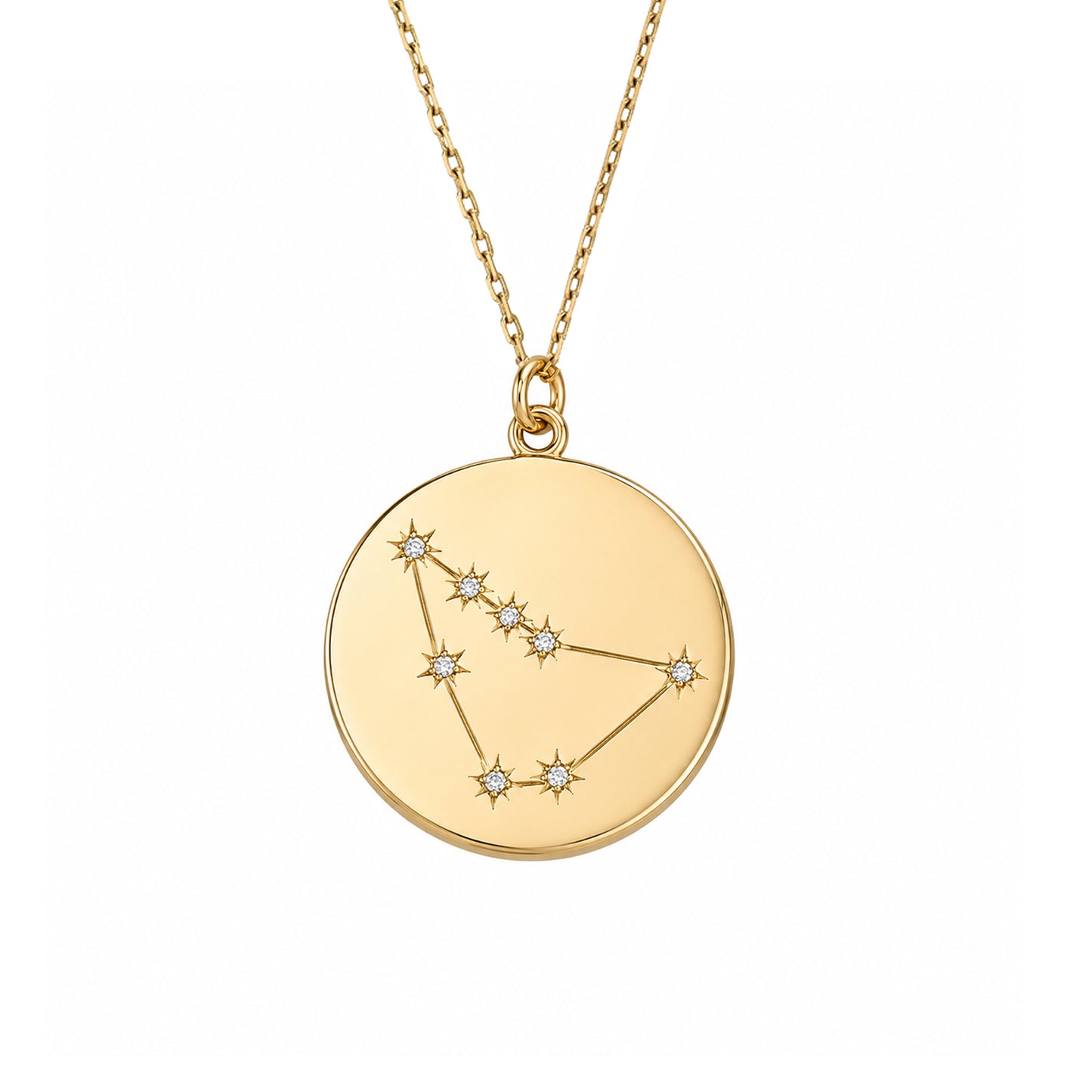 Zodiac Constellation Collection: Capricorn 14K Gold & Diamond Pendant Necklace
