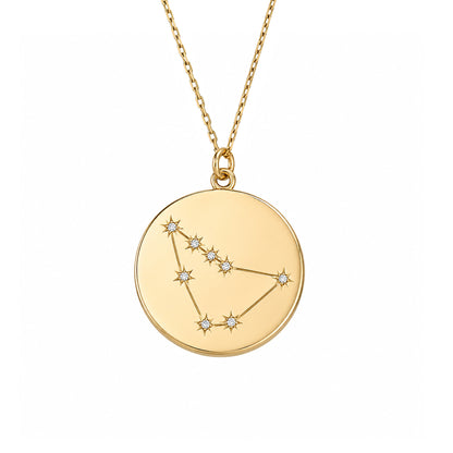 Zodiac Constellation Collection: Capricorn 14K Gold & Diamond Pendant Necklace