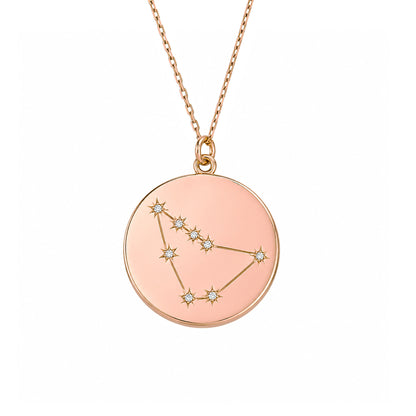 Zodiac Constellation Collection: Capricorn 14K Gold & Diamond Pendant Necklace