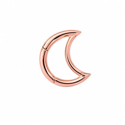 14K Gold Crescent Moon Charm Enhancer