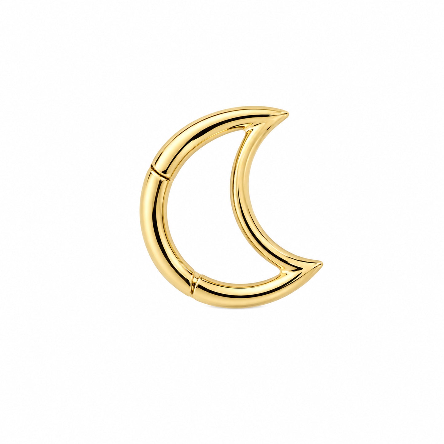 14K Gold Crescent Moon Charm Enhancer