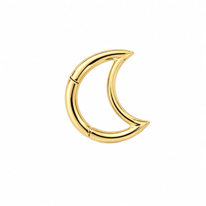 14K Gold Crescent Moon Charm Enhancer