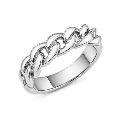 14K Gold Cuban Link Ring