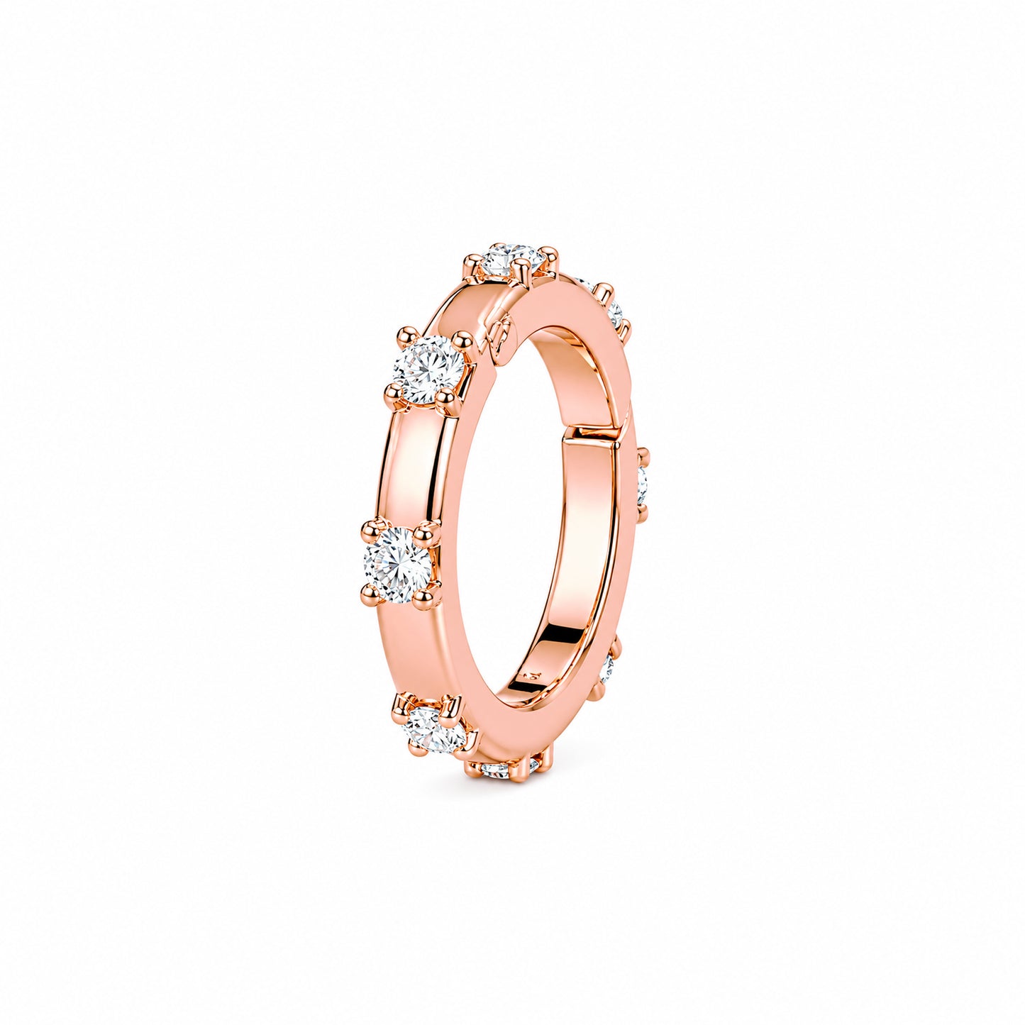 14K Gold Diamond Round Charm Enhancer