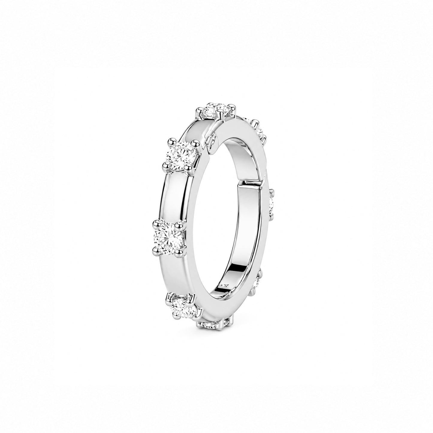 14K Gold Diamond Round Charm Enhancer