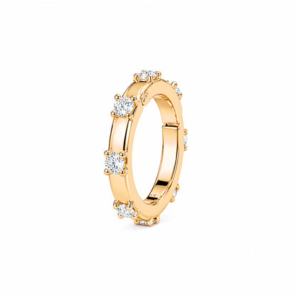 14K Gold Diamond Round Charm Enhancer
