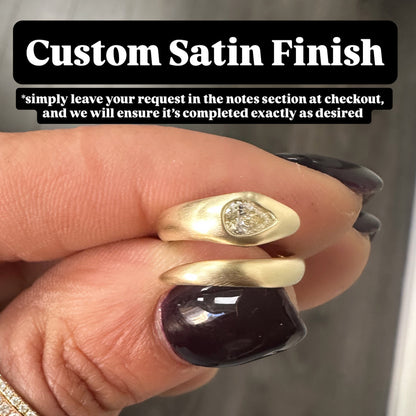 14K Gold Diamond Cobra Snake Wrap Bypass Ring