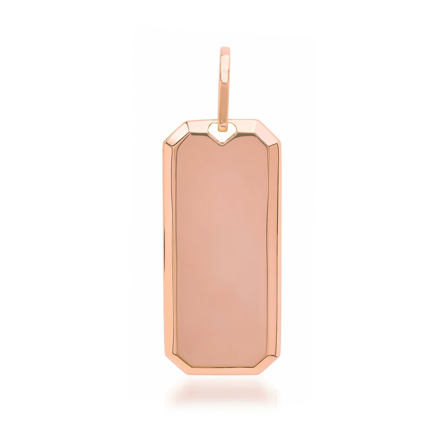 14K Gold Signature Heirloom Dog Tag Pendant (Engravable)