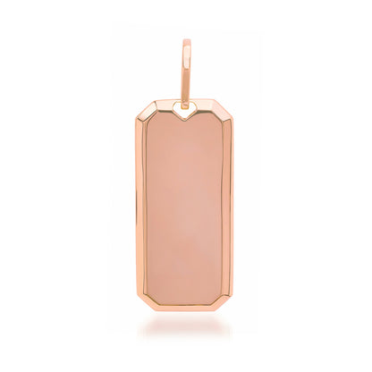 14K Gold Signature Heirloom Dog Tag Pendant (Engravable)
