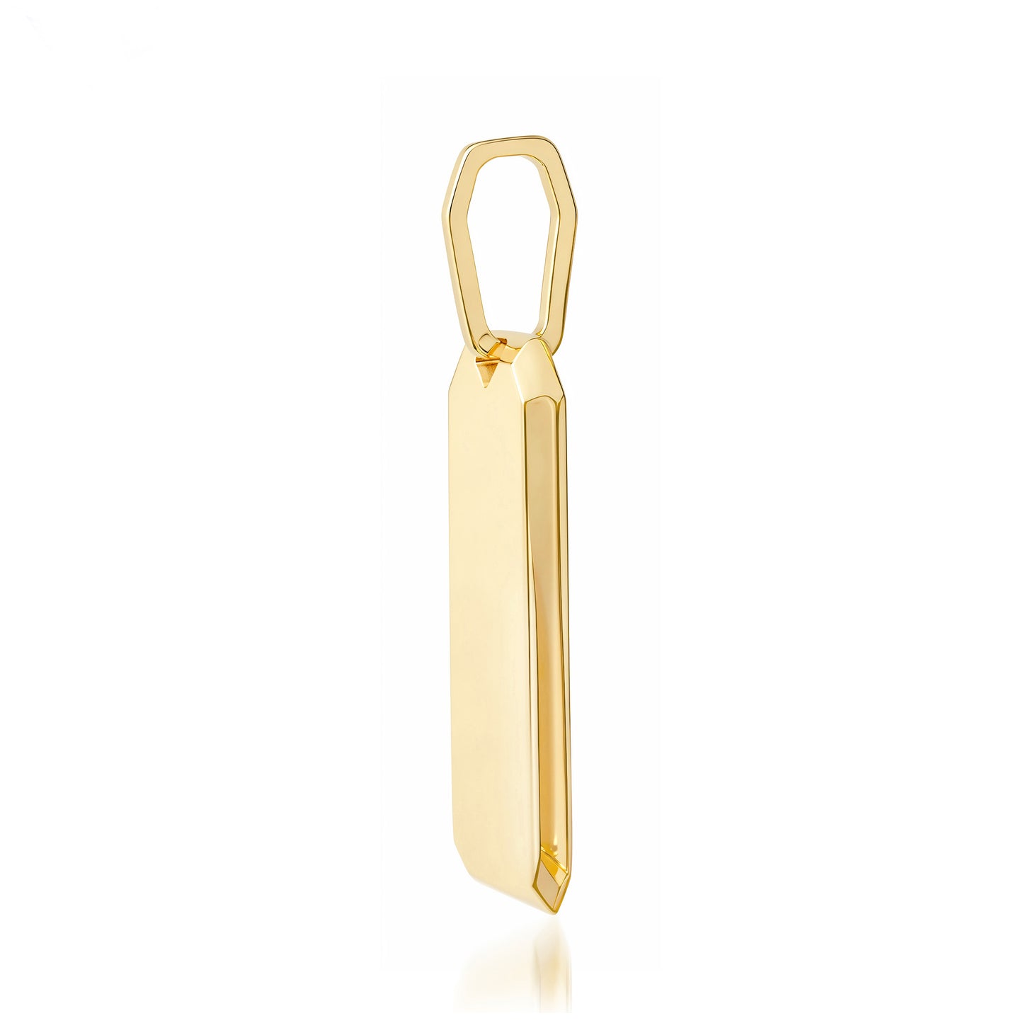 14K Gold Signature Heirloom Dog Tag Pendant (Engravable)