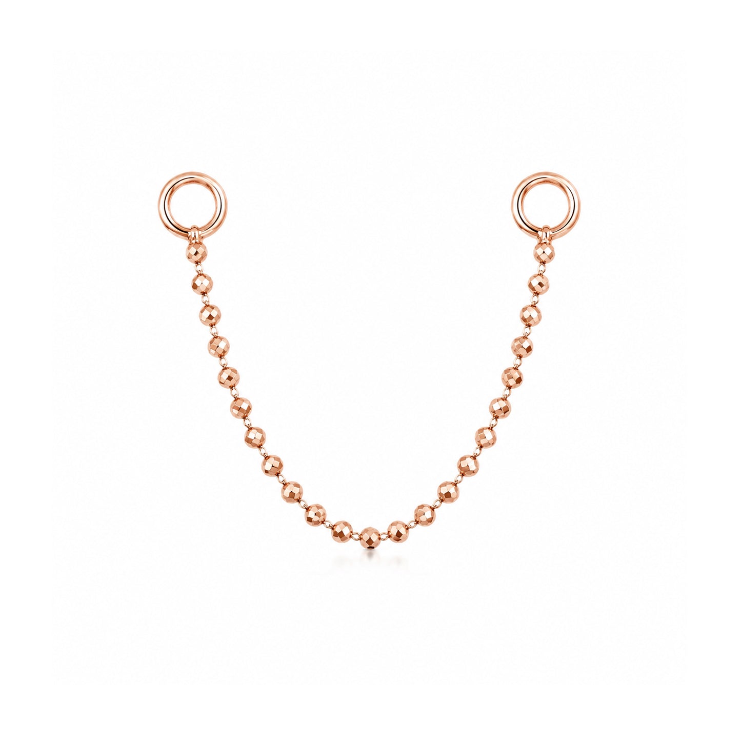 14K Gold Dangle Ball Chain Earring Jacket