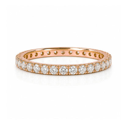 14K Gold Pavé Diamond Full Eternity Band