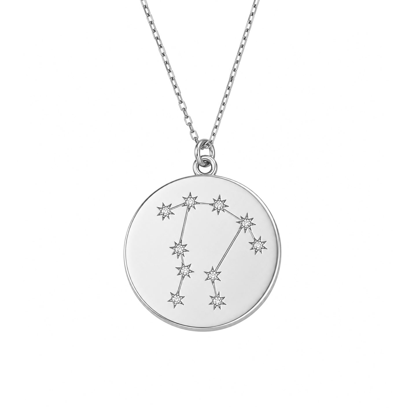 Zodiac Constellation Collection: Gemini 14K Gold & Diamond Pendant Necklace