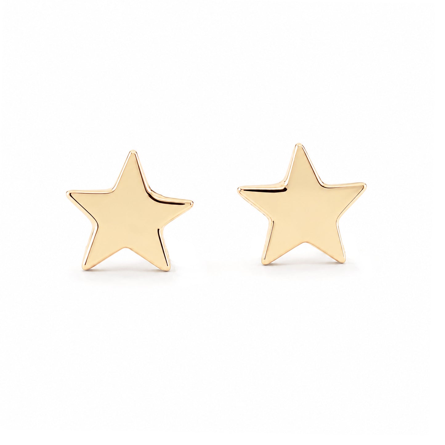 14K Gold Star Stud Earrings ~ XS Size