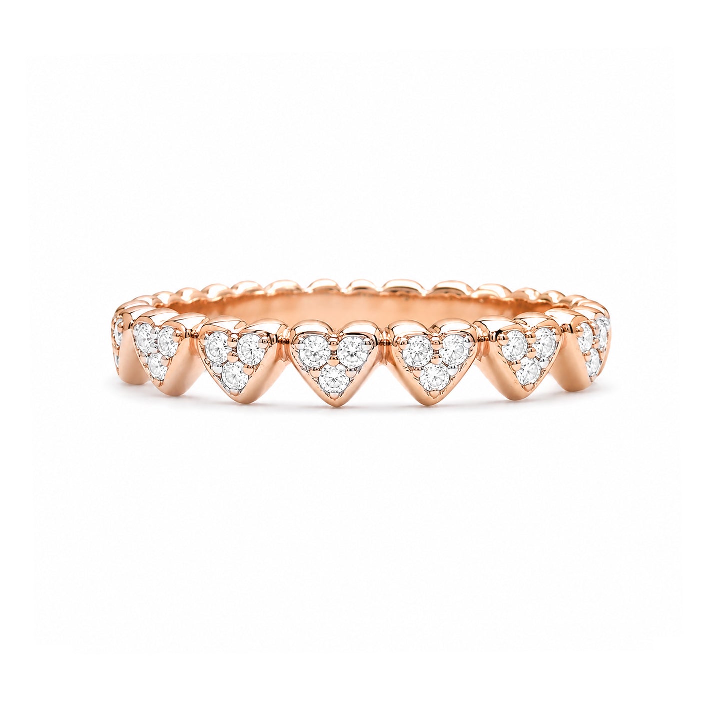 14K Gold Diamond Eternal Heart Ring