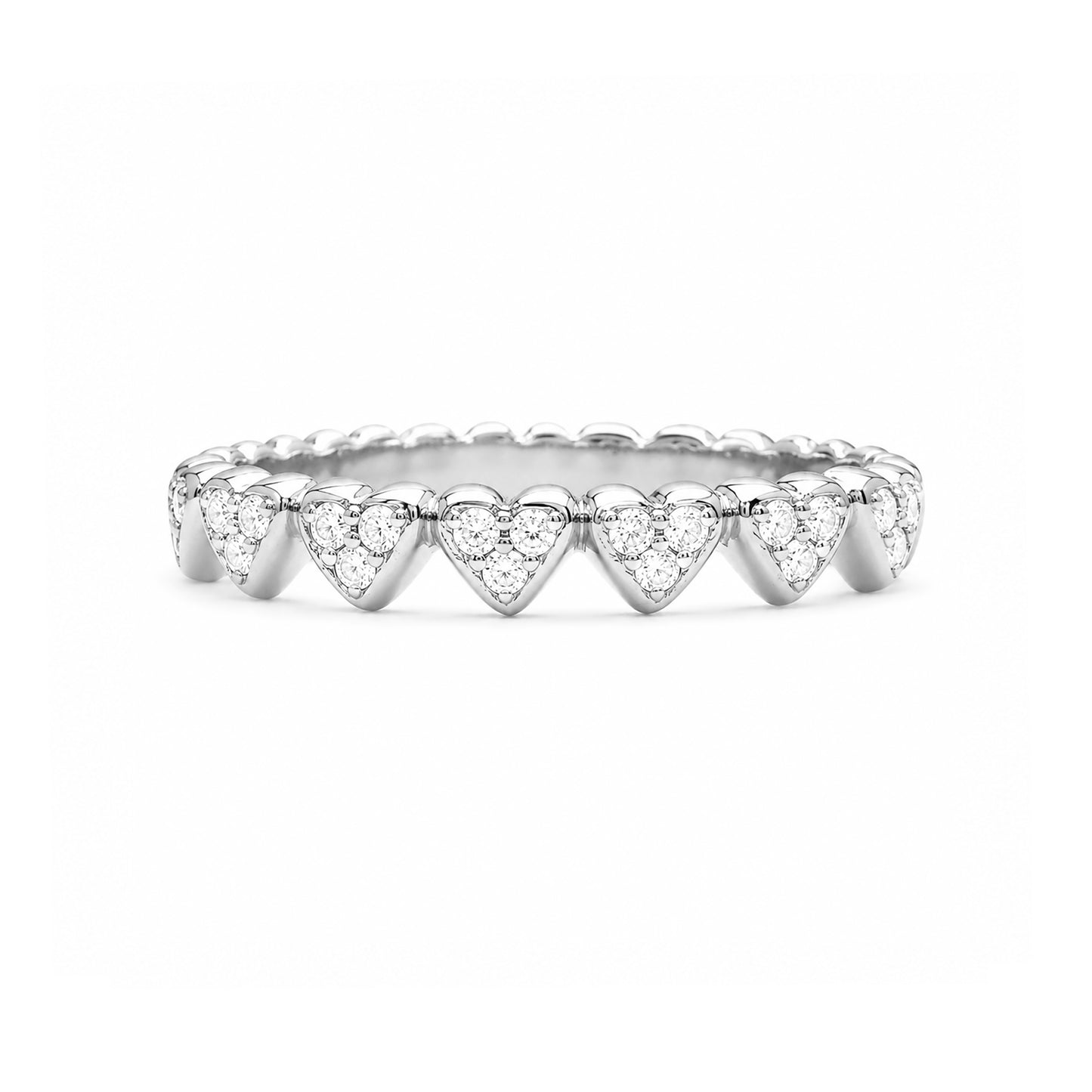 14K Gold Diamond Eternal Heart Ring