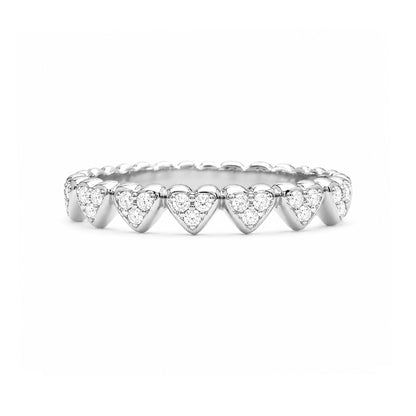 14K Gold Diamond Eternal Heart Ring