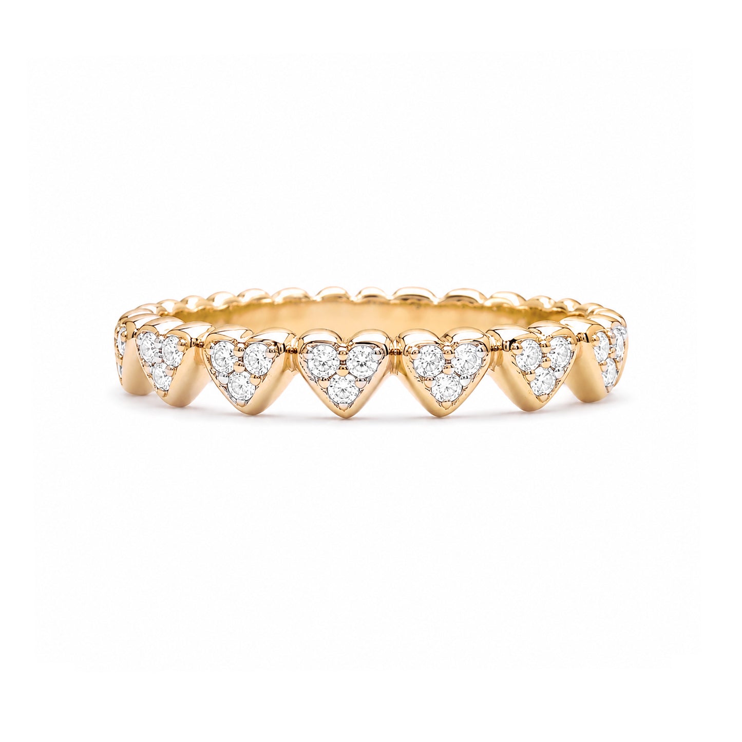 14K Gold Diamond Eternal Heart Ring