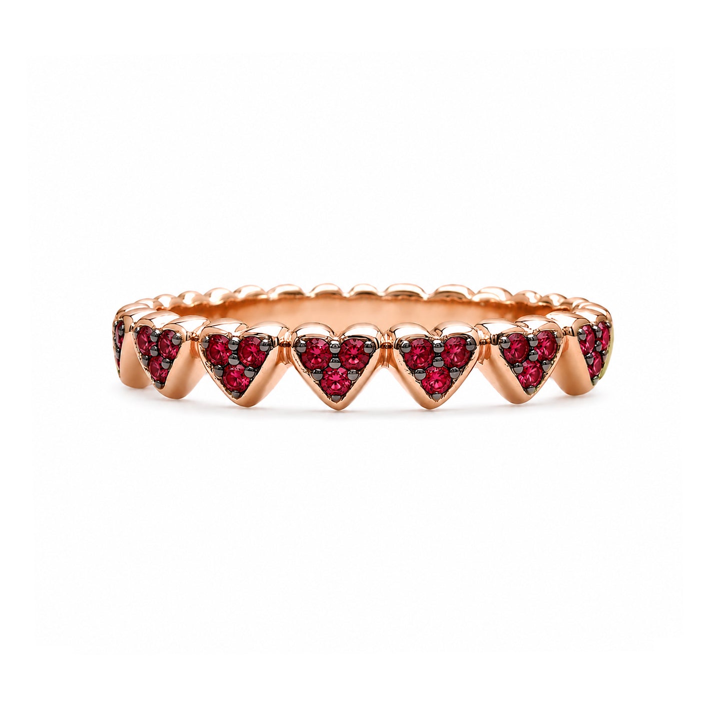 14K Gold Ruby Eternal Heart Ring
