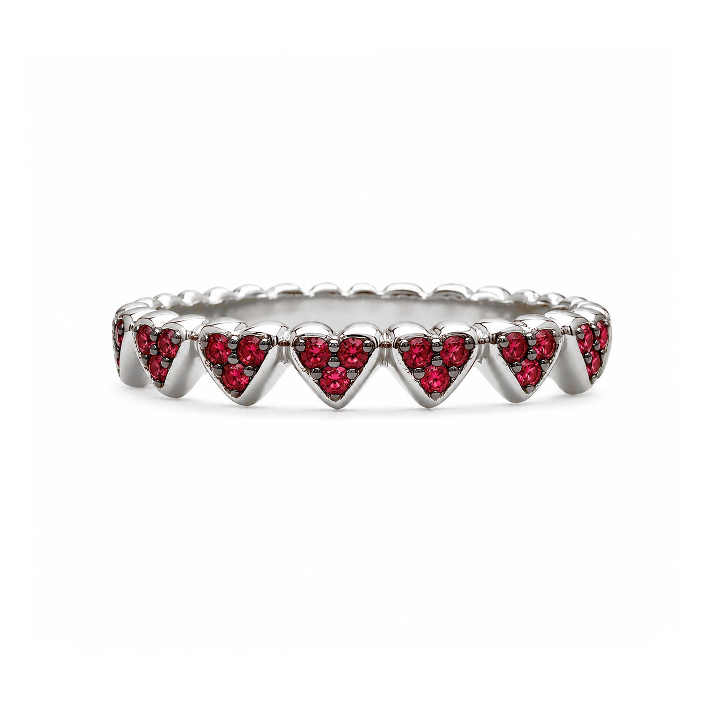 14K Gold Ruby Eternal Heart Ring