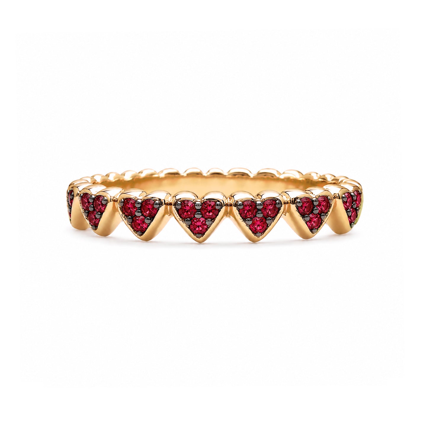 14K Gold Ruby Eternal Heart Ring