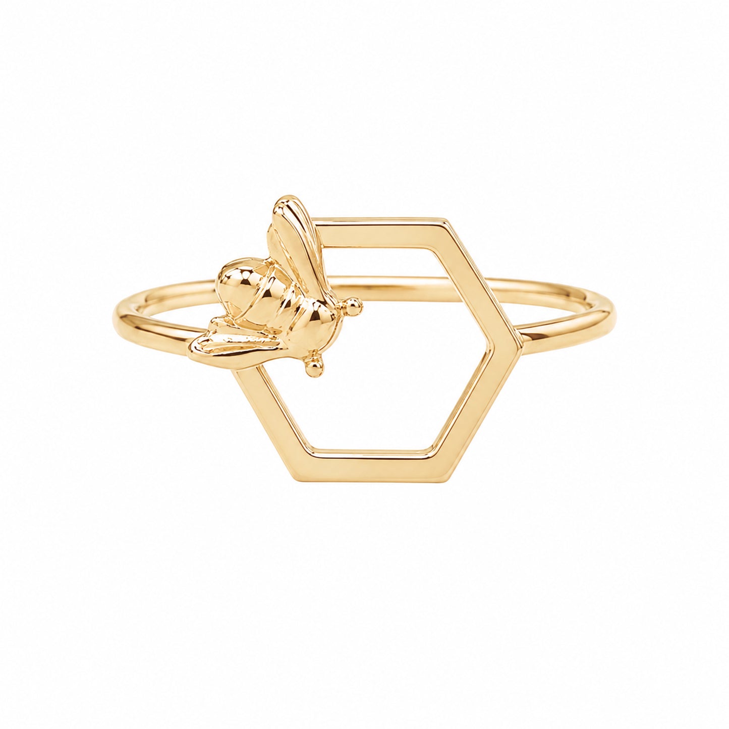 14K Gold Honeybee Ring