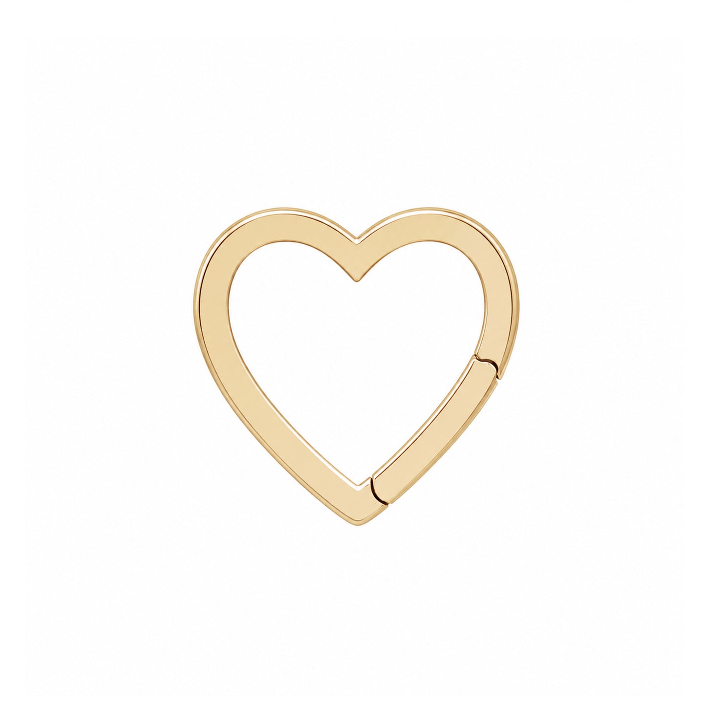 14K Gold Heart Charm Enhancer