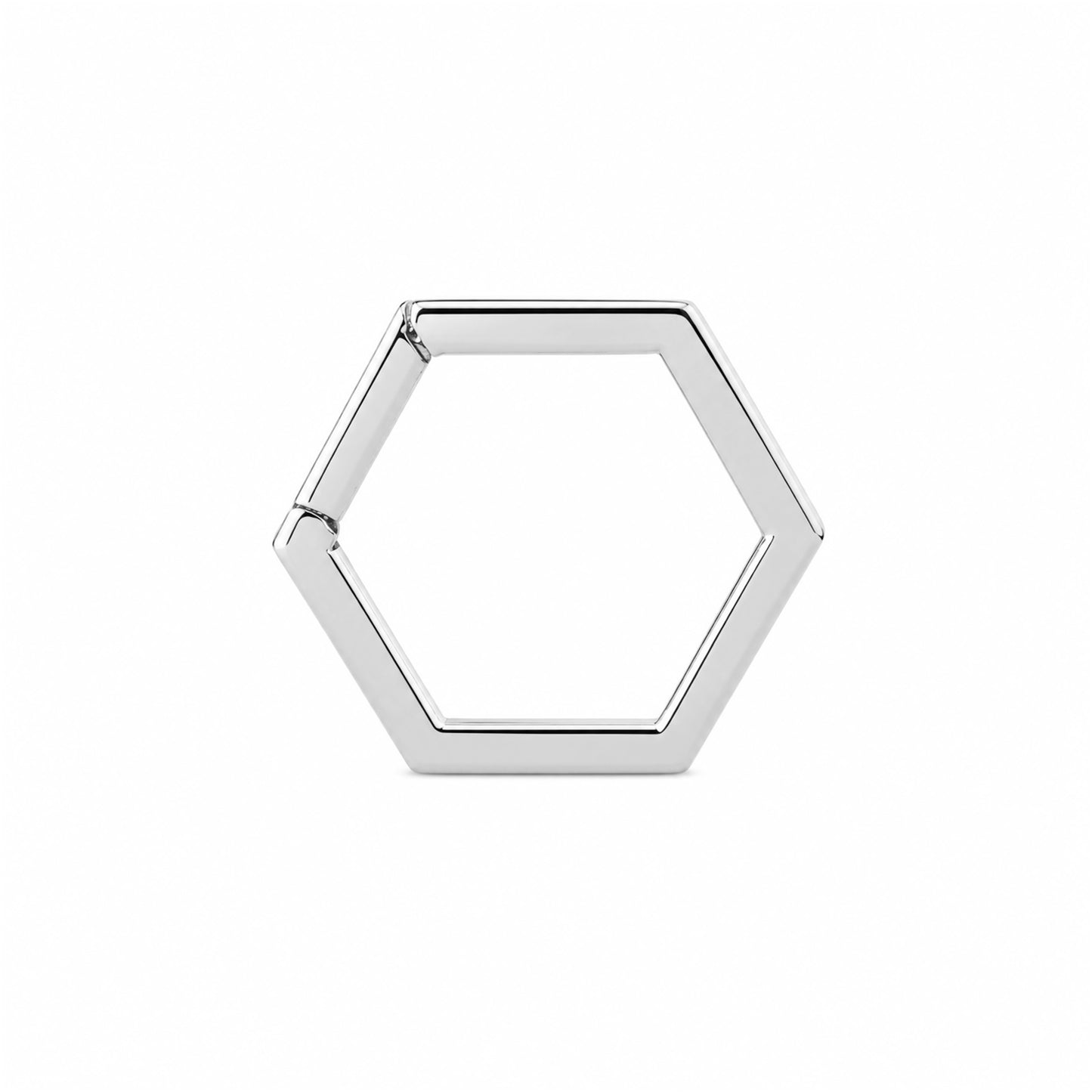 14K Gold Hexagon Charm Enhancer