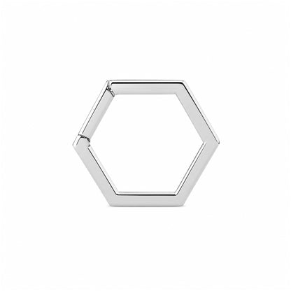 14K Gold Hexagon Charm Enhancer