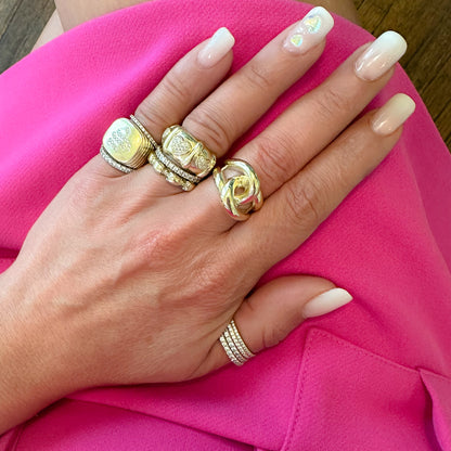 14K Gold Infinity Love Knot Ring