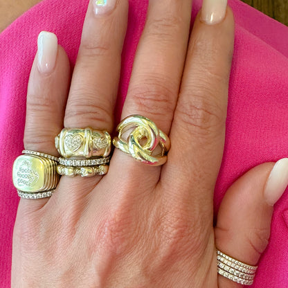 14K Gold Infinity Love Knot Ring